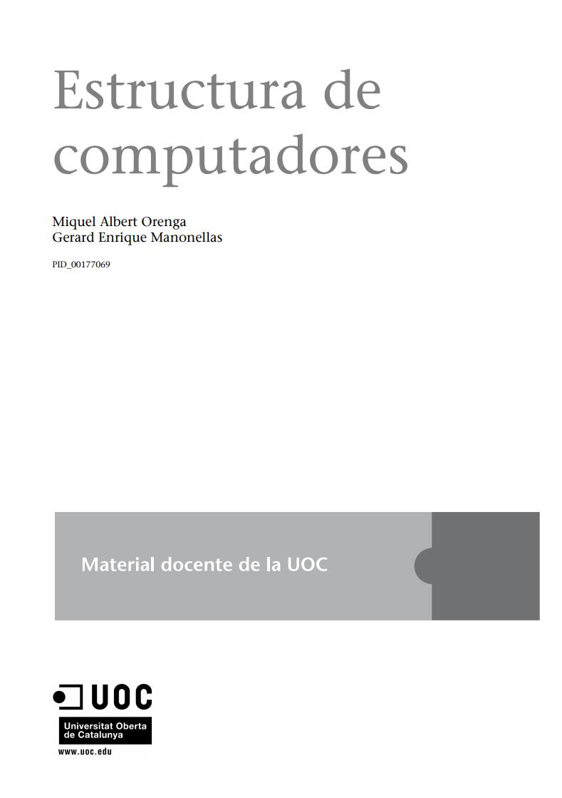 Imágen de pdf Estructura de computadores